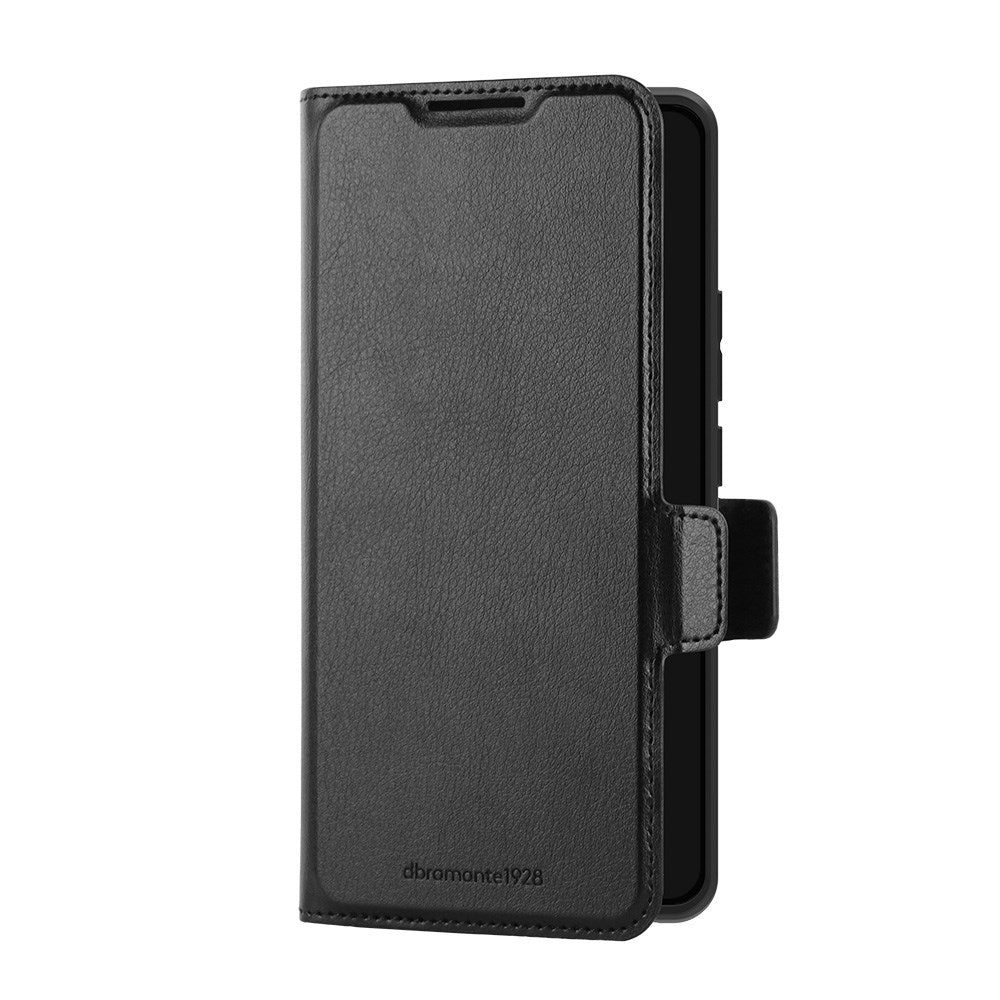Xiaomi Redmi Note 14 Pro dbramante1928 Oslo Pro Slim Flip Cover m. Kortholder - Genbrugsmaterialer - Sort
