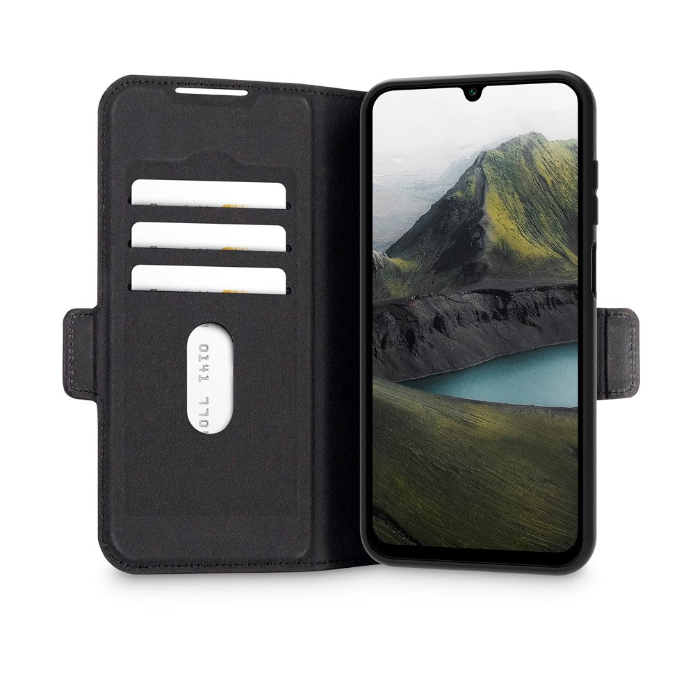 Samsung Galaxy A26 (5G) dbramante1928 Oslo Pro Slim Flip Cover m. Kortholder - Genbrugsmaterialer - Sort