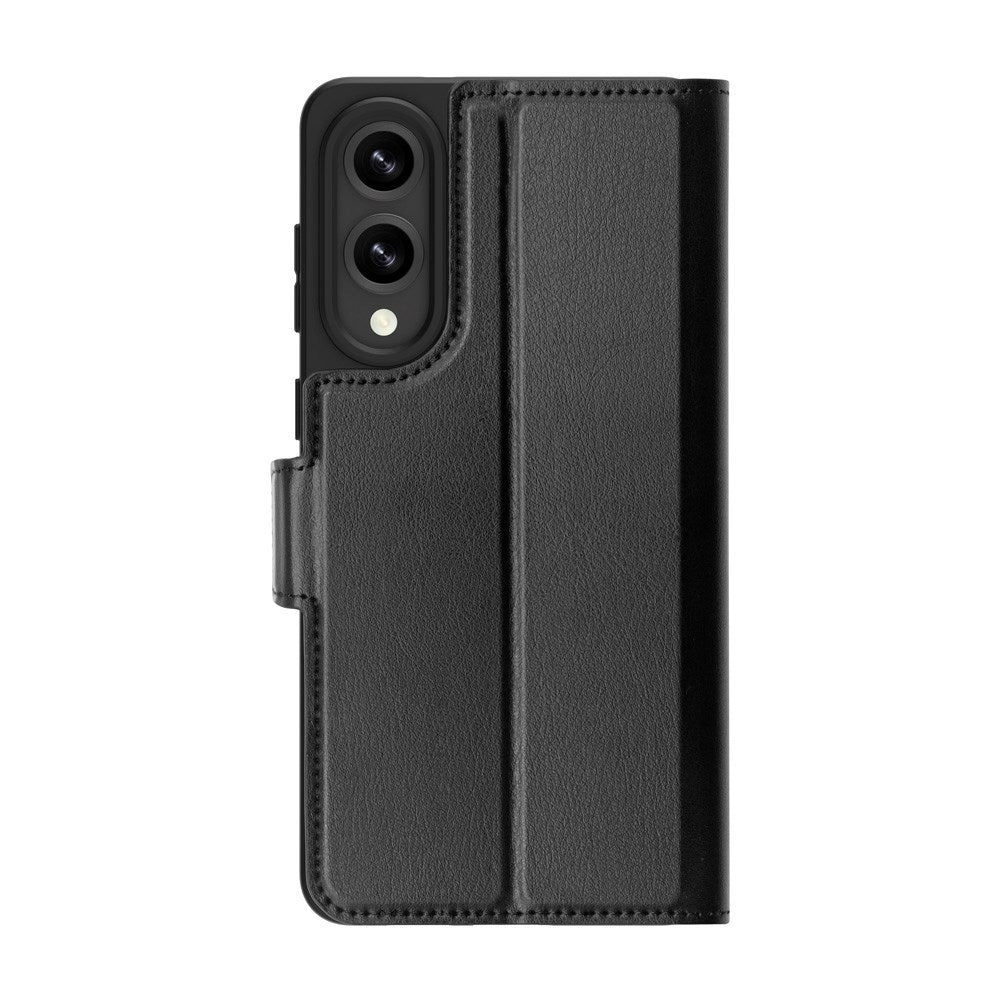 Samsung Galaxy S25 Edge dbramante1928 Oslo Pro Slim Flip Cover m. Kortholder - Genbrugsmaterialer - Sort