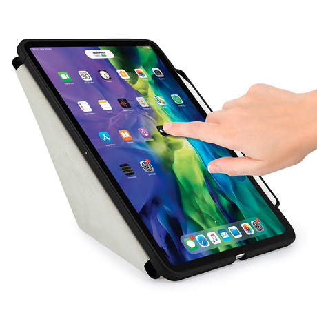 iPad Air (2022 / 2020) Case - Pipetto Origami No3 Case m. Apple Pencil Holder - Sort / Gennemsigtig