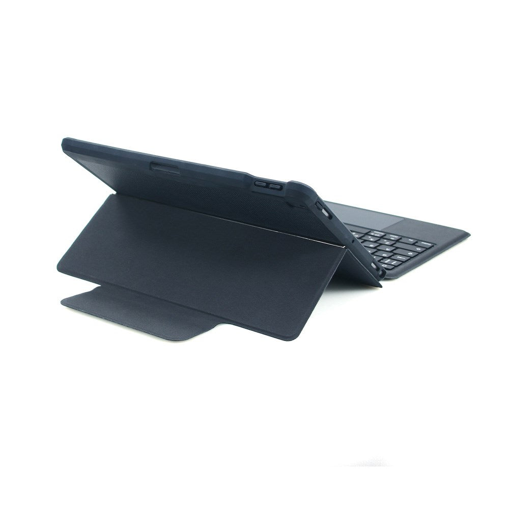 Dansk Tastatur m. cover til iPad 10,2 fra 4Smarts - Solid Pro Beskyttelse - Sort