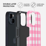 iPhone 13 Burga Tough Fashion Cover - Think Pink