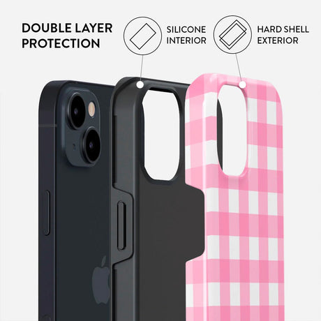 iPhone 13 Burga Tough Fashion Cover - Think Pink