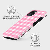 iPhone 13 Burga Tough Fashion Cover - Think Pink