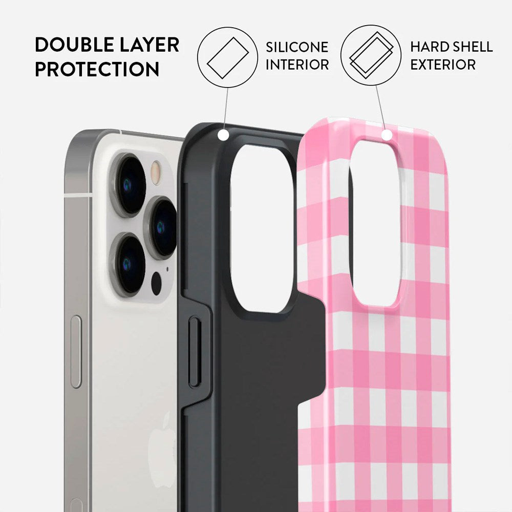 iPhone 13 Pro Burga Tough Fashion Cover - Thin Pink