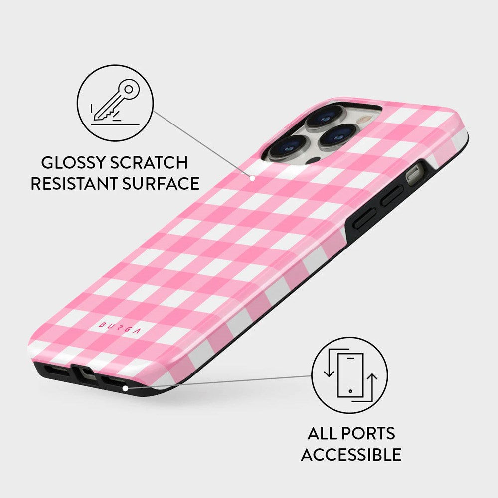 iPhone 13 Pro Burga Tough Fashion Cover - Thin Pink