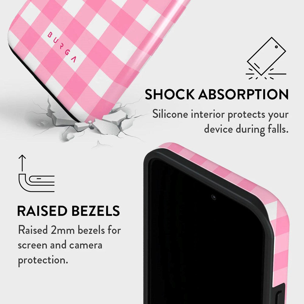 iPhone 13 Pro Burga Tough Fashion Cover - Thin Pink