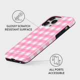 iPhone 14 Pro Burga Tough Fashion Cover - Think Pink