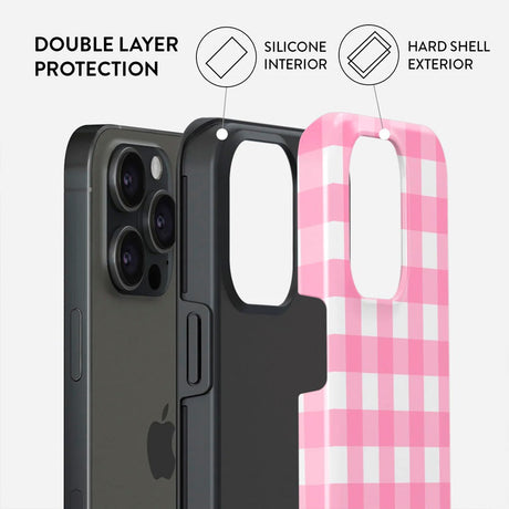 iPhone 15 Pro Burga Tough Fashion Cover - Think Pink