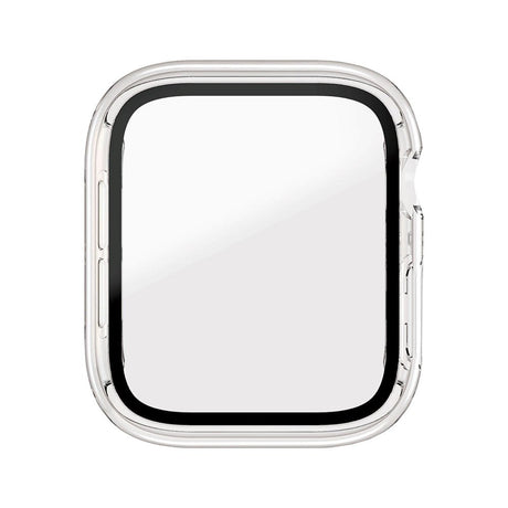 PanzerGlass Apple Watch 4/5/6/SE (44mm)Full Body Protection Cover med Indbygget Skærmbeskyttelse - Gennemsigtig m. Sort Ramme