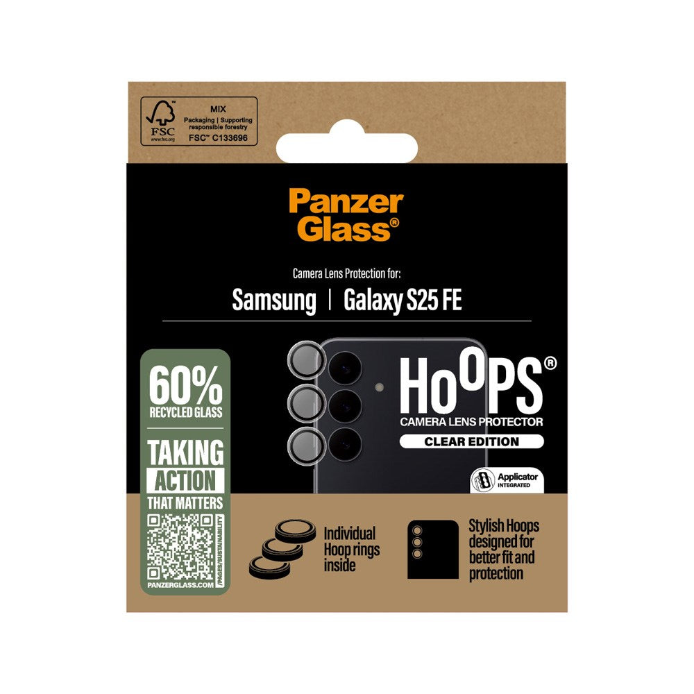 Samsung Galaxy S25 FE - PanzerGlass - Hoops Kameralinsebeskyttelse - Gennemsigtig