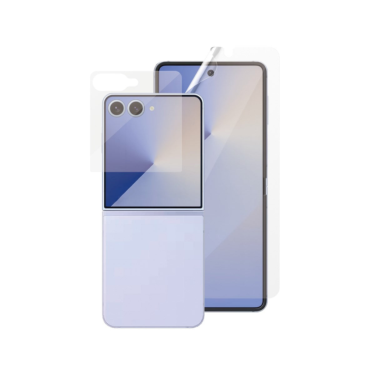 Samsung Galaxy Z Flip7 - PanzerGlass - FlipFoldFlex Ultra Wide Fit Film & Classic Fit Glas - Gennemsigtig