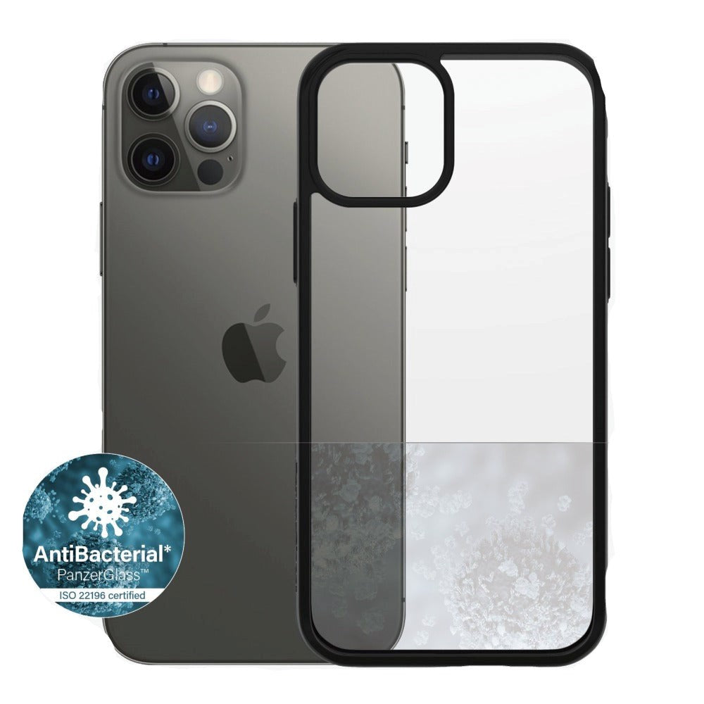 iPhone 12/ 12 Pro Cover PanzerGlass ClearCase - Sort Kant