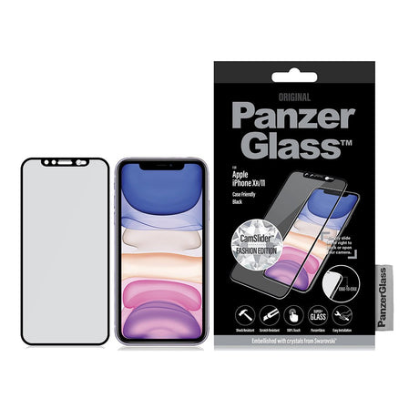 iPhone 12 / 12 Pro PanzerGlass PopHit Bundle - Skærmbeskyttelse, PopSocket Swarovski & Spray