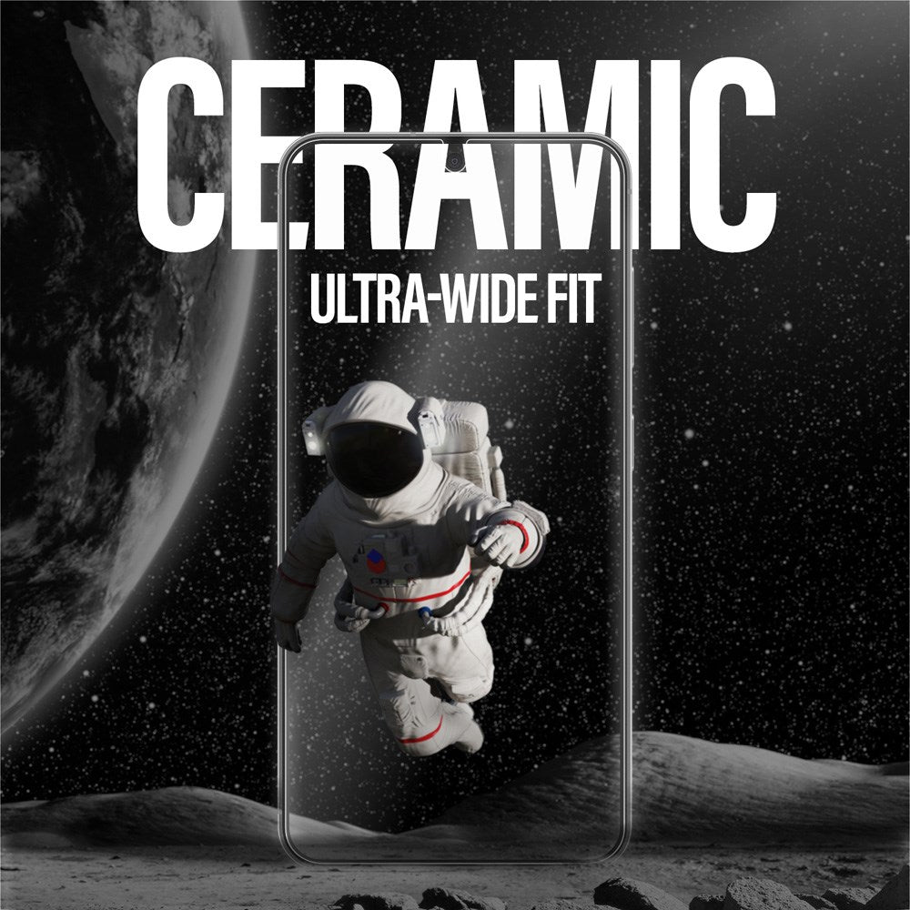 PanzerGlass - Samsung Galaxy S25 - Ultra-Wide Fit Ceramic Skærmbeskyttelsesglas - Gennemsigtig