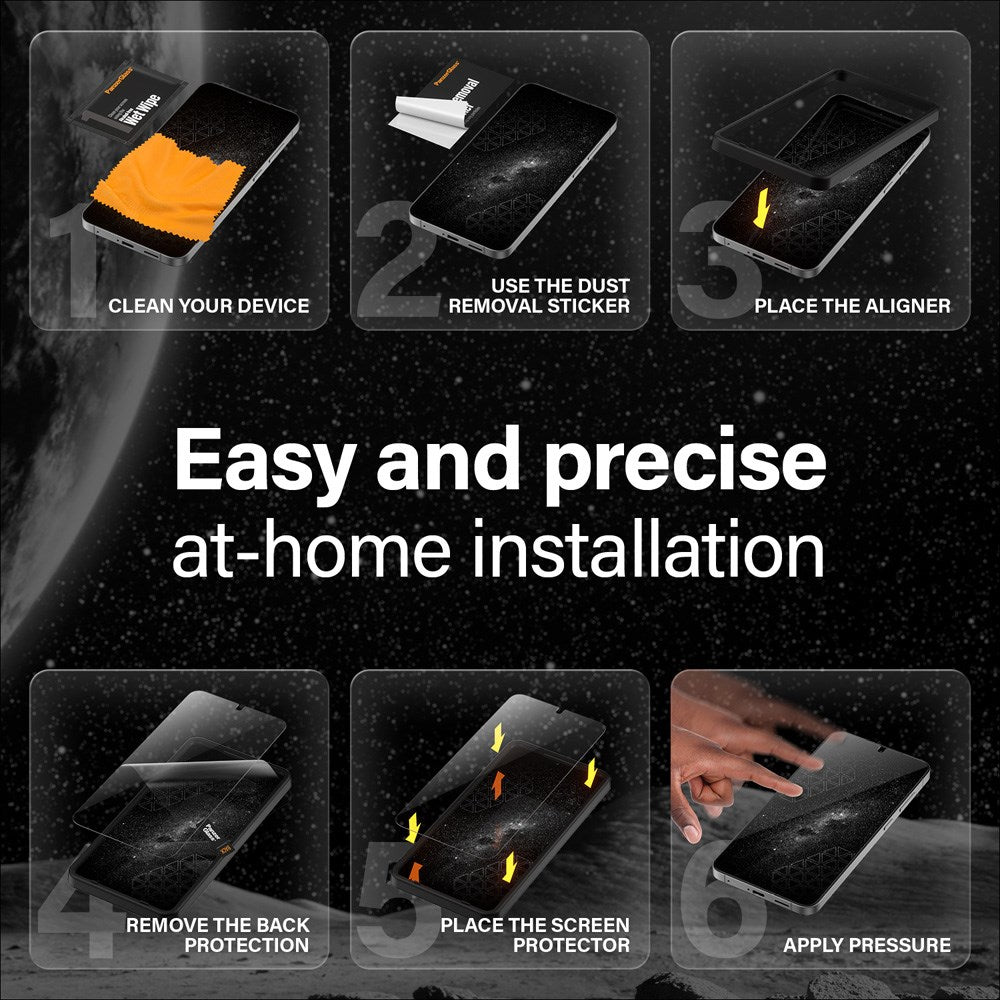 PanzerGlass - Samsung Galaxy S25 - Ultra-Wide Fit Ceramic Skærmbeskyttelsesglas - Gennemsigtig