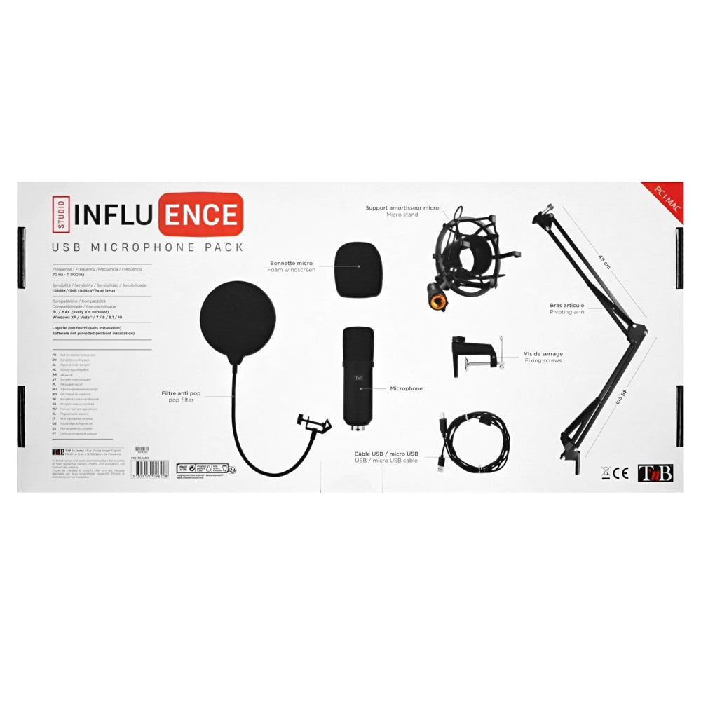 T'NB Mikrofon Sæt - Streamer Pakke - Sort