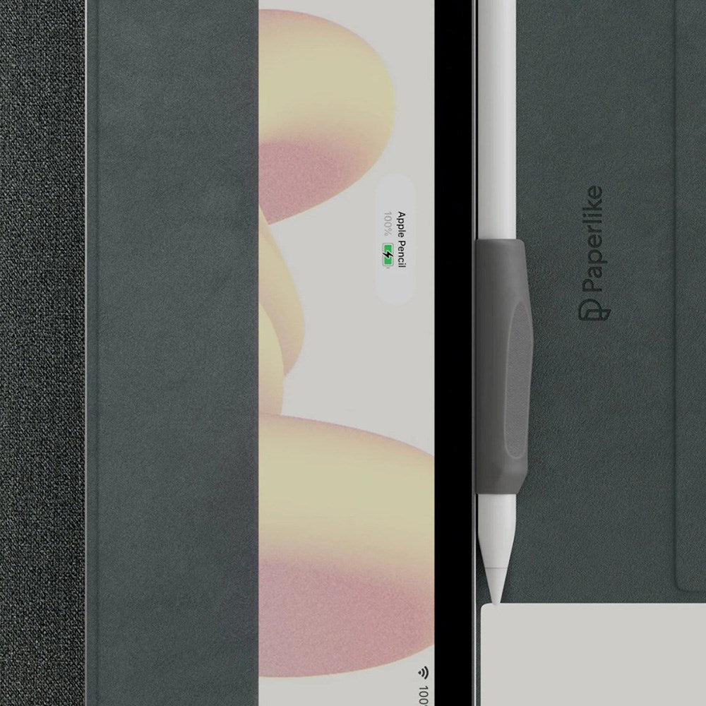 iPad Air (2022 / 2020) / Pro 11 (2022 / 2021 / 2020 / 2018) Paperlike+ Folio Bundle m. Flipcover, Skærmbeskyttelse & Touchpen Greb - Sort / Gennemsigtig