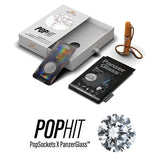 iPhone 12 / 12 Pro PanzerGlass PopHit Bundle - Skærmbeskyttelse, PopSocket Swarovski & Spray