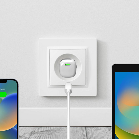 Puro Kompakt GaN Oplader med 1 USB-C Port, 20W - Lyserød