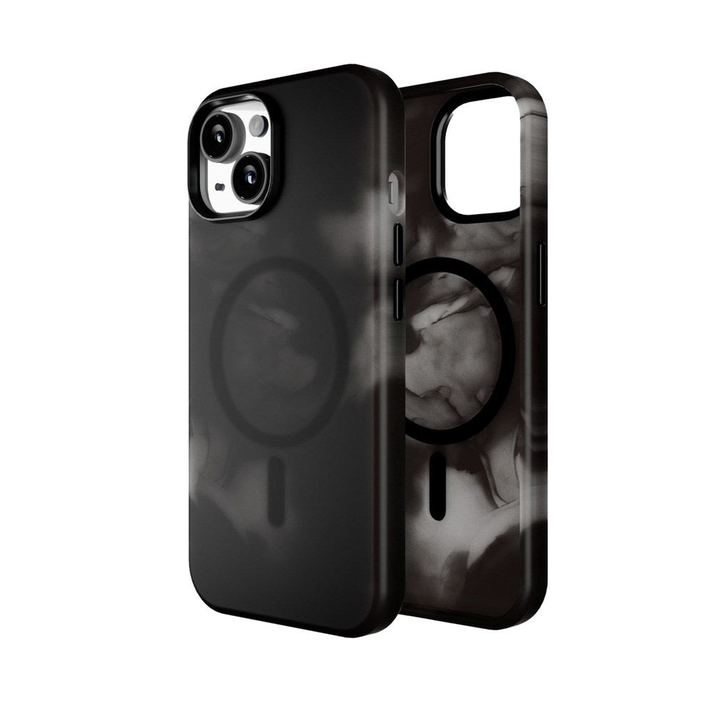 iPhone 15 - Puro AQUA Fleksibelt Plastik Cover - MagSafe Kompatibel - Sort