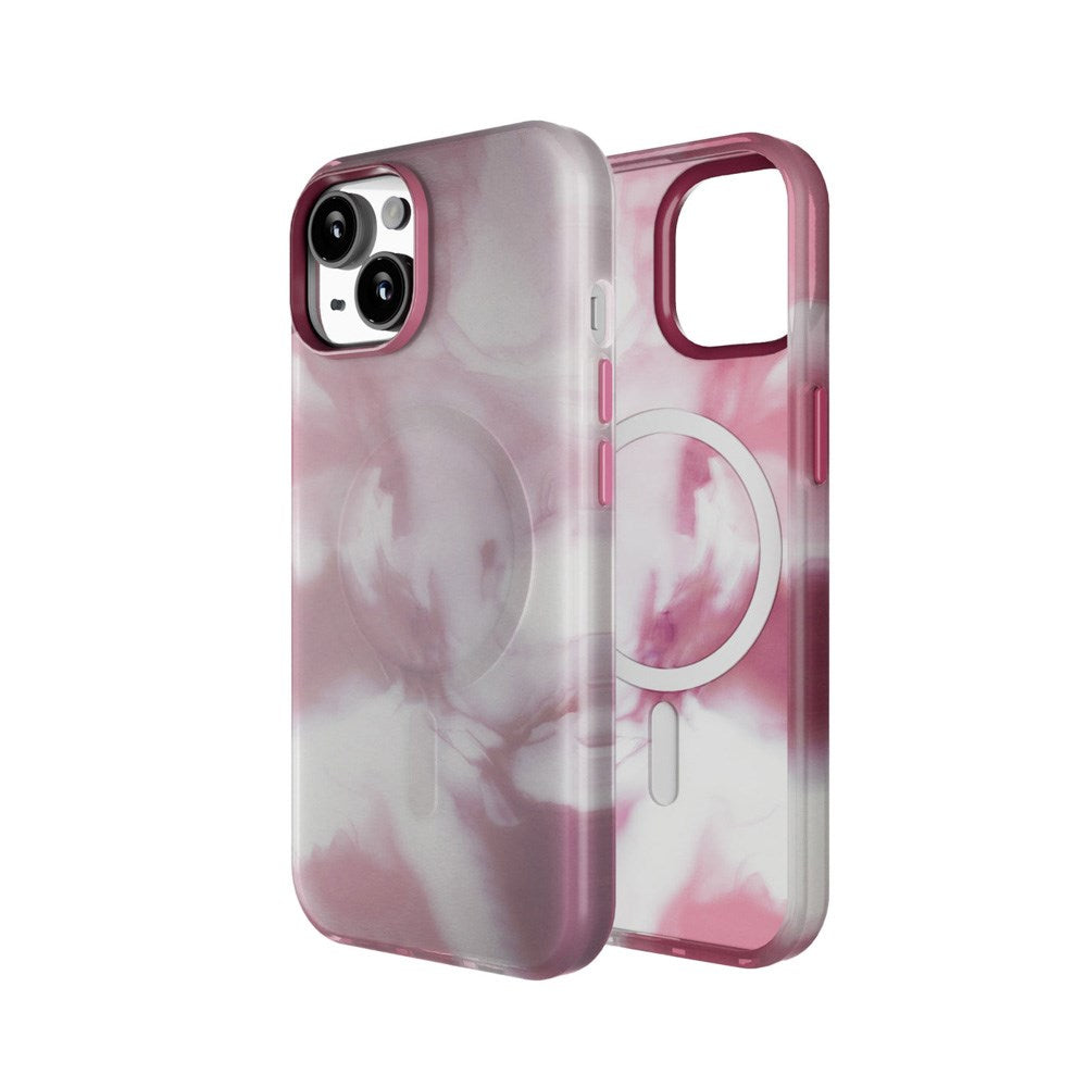 iPhone 15 - Puro AQUA Fleksibelt Plastik Cover - MagSafe Kompatibel - Lyserød