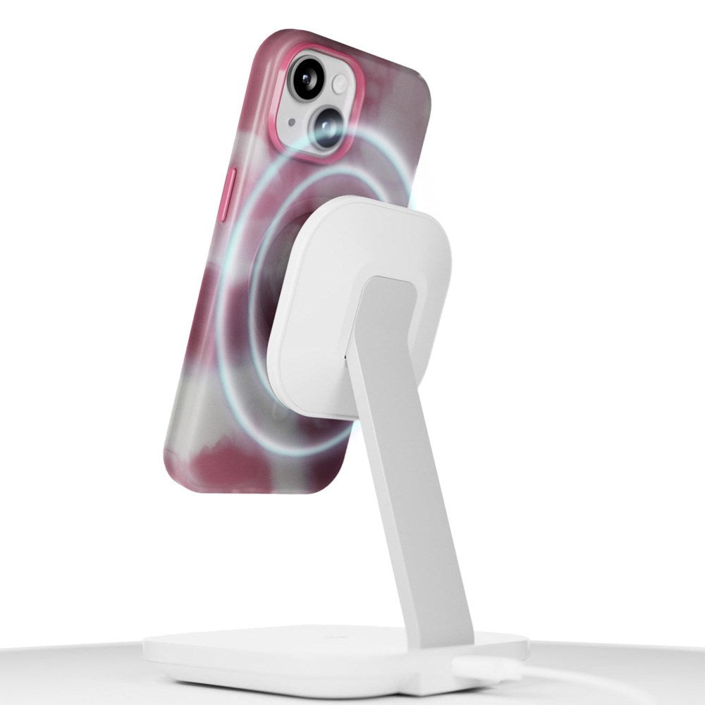 iPhone 15 - Puro AQUA Fleksibelt Plastik Cover - MagSafe Kompatibel - Lyserød