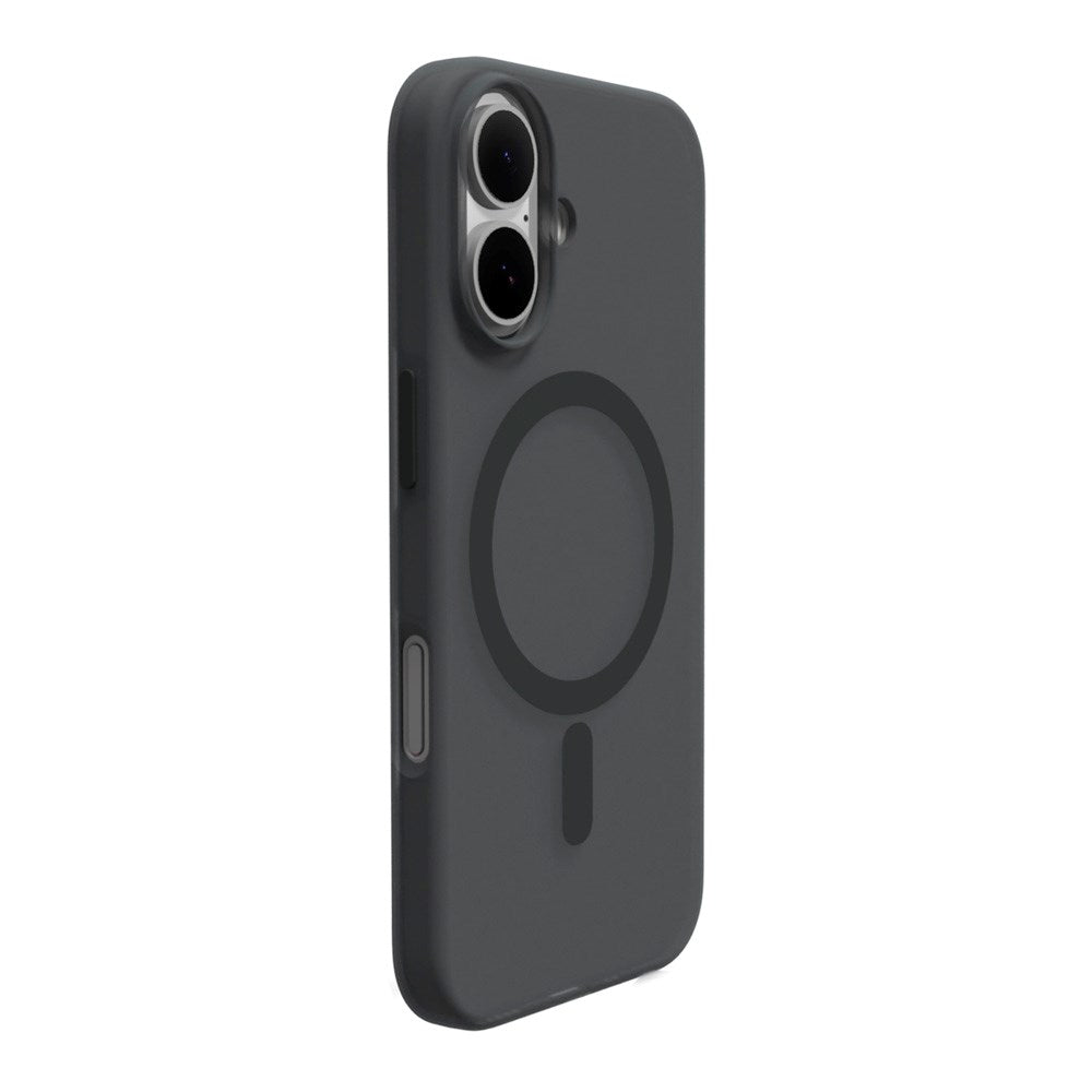 PURO DAYLIGHT - Gradient MagSafe Silikone Cover - iPhone 16 - Gennemsigtig/Sort