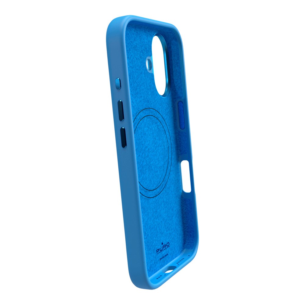 PURO ICON MAG PRO - Silikone Cover - MagSafe Kompatibel - iPhone 16 - Blå