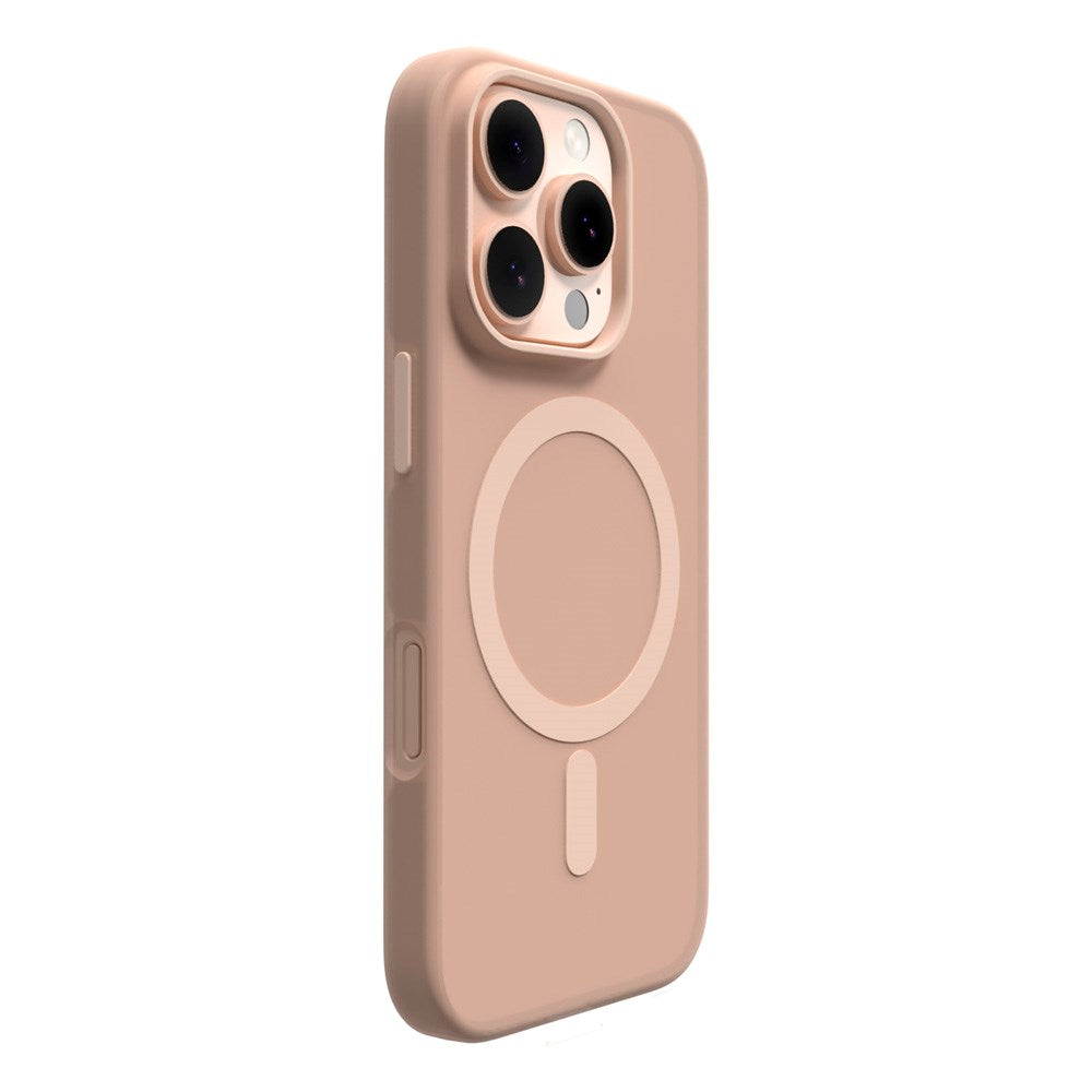 PURO DAYLIGHT - Gradient MagSafe Silikone Cover - iPhone 16 Pro - Gennemsigtig/Beige
