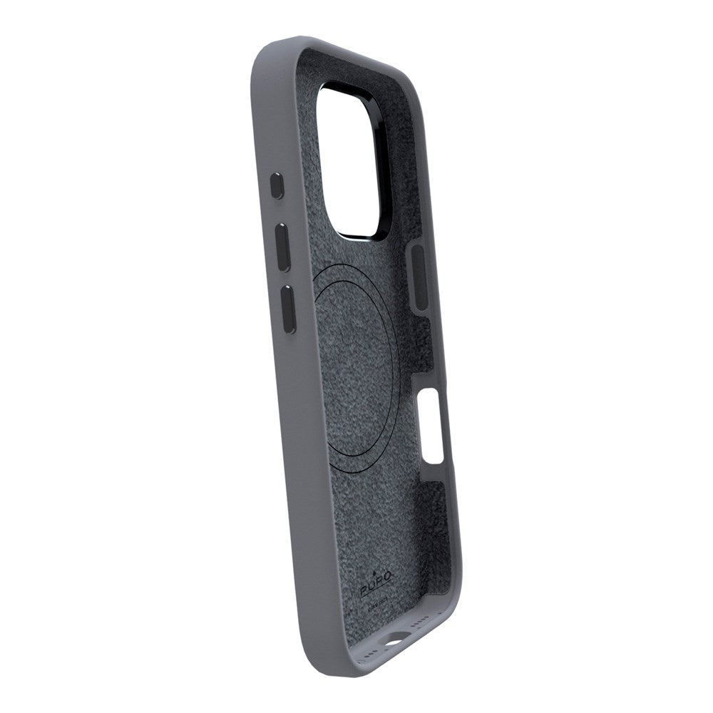 PURO ICON MAG PRO - Silikone Cover - MagSafe Kompatibel - iPhone 16 Pro Max - Grå