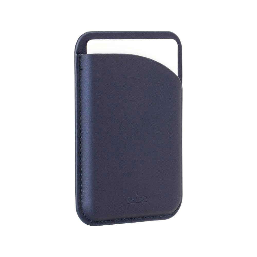 Puro Vegansk Læder - Kortholder til Mobil - MagSafe Kompatibel - Blå