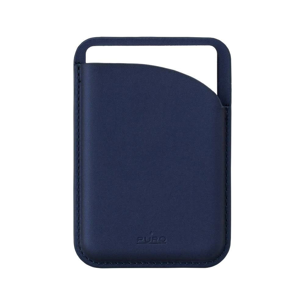 Puro Vegansk Læder - Kortholder til Mobil - MagSafe Kompatibel - Blå