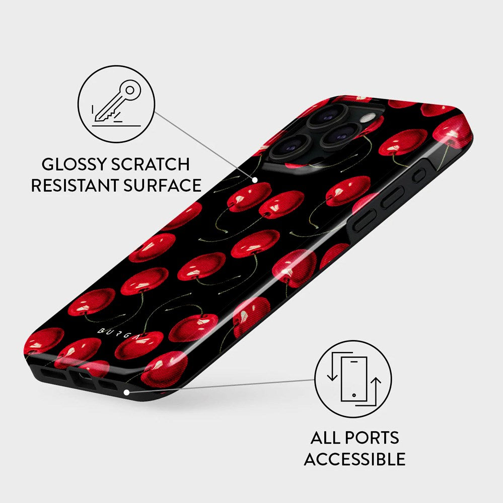 iPhone 15 Pro Burga Tough Fashion Cover - Cherrybomb