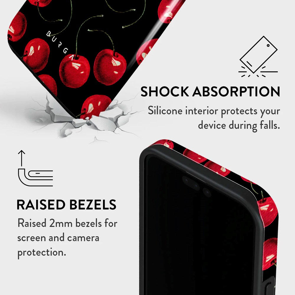 iPhone 15 Pro Burga Tough Fashion Cover - Cherrybomb