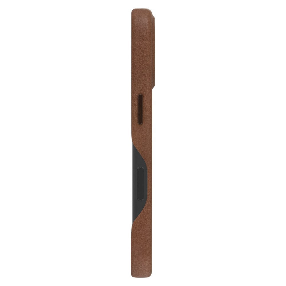 iPhone 16 Dbramante1928 Roskilde Cover - 100% Ægte Læder - MagSafe Kompatibel - Dark Tan