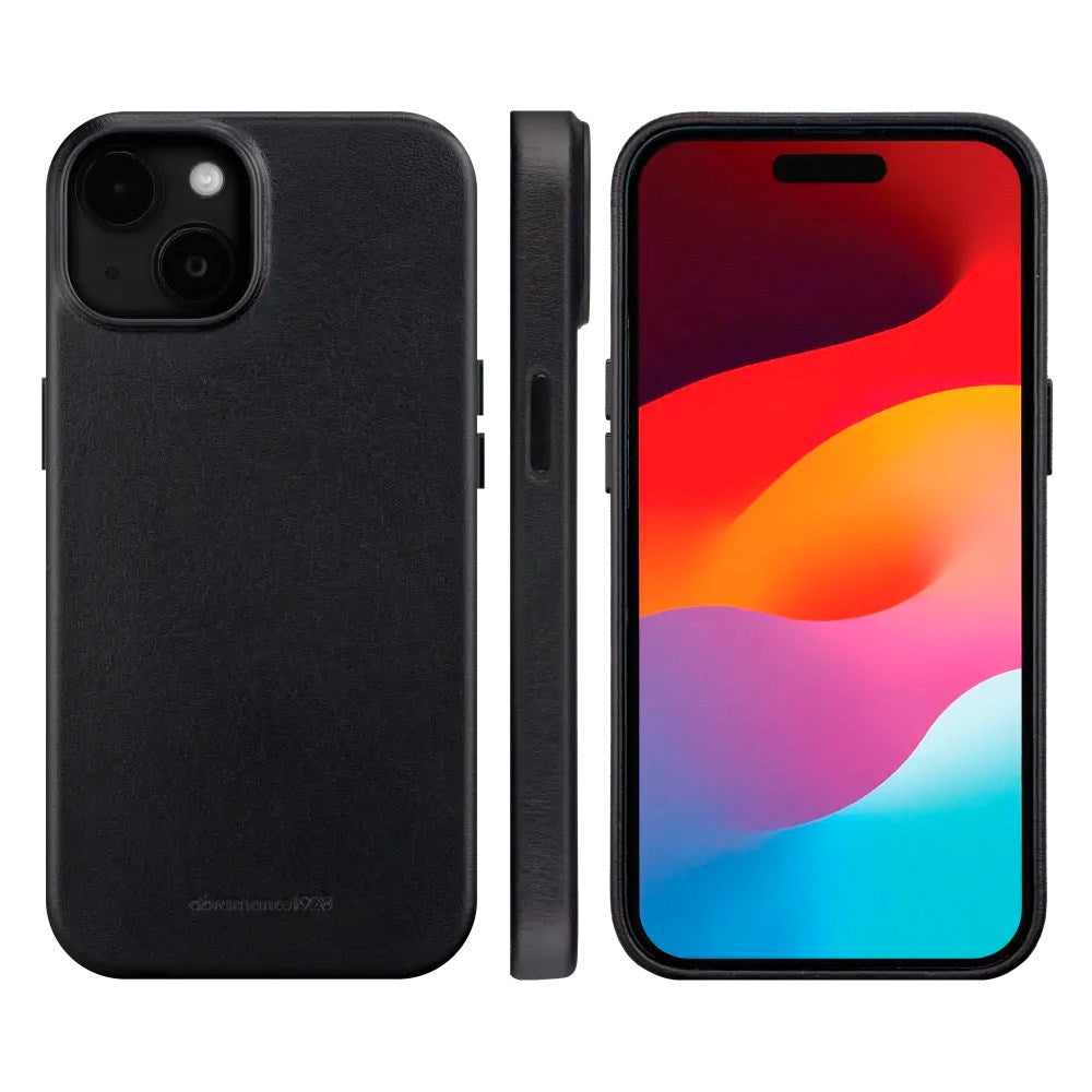 iPhone 16e / 15 / 14 / 13 dbramante1928 Roskilde Cover - 100% Ægte Læder - MagSafe Kompatibel - Black