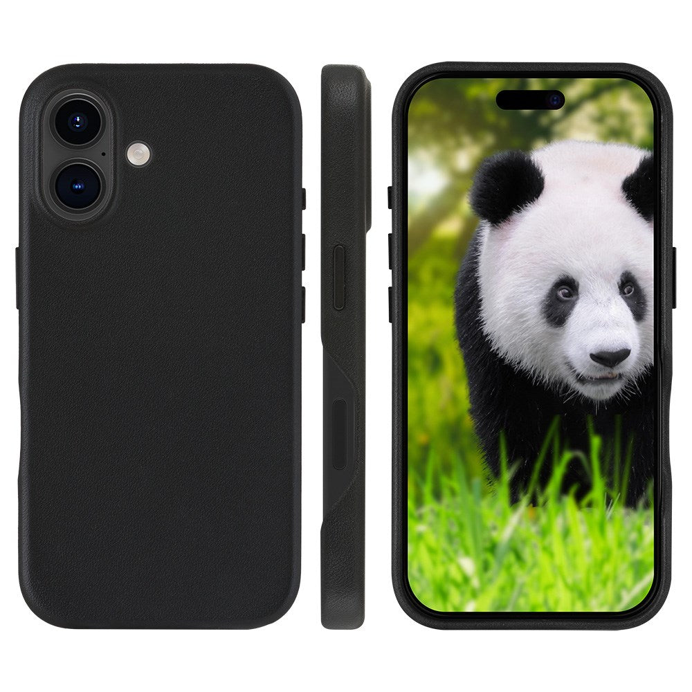 iPhone 16 Dbramante1928 Roskilde Cover - 100% Ægte Læder - MagSafe Kompatibel - Sort