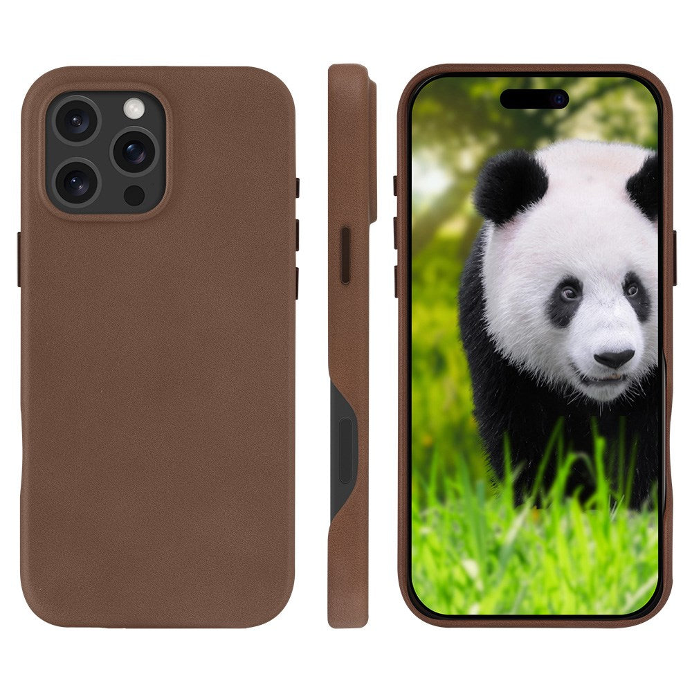 iPhone 16 Pro Max Dbramante1928 Roskilde Cover - 100% Genbrugsplast - MagSafe Kompatibel - Dark Tan