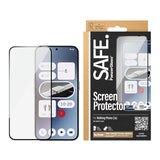 Safe By PanzerGlass® Nothing Phone (2a) Ultra-Wide Fit Skærmbeskyttelsesglas - Case Friendly - Gold Strength - Sort Kant