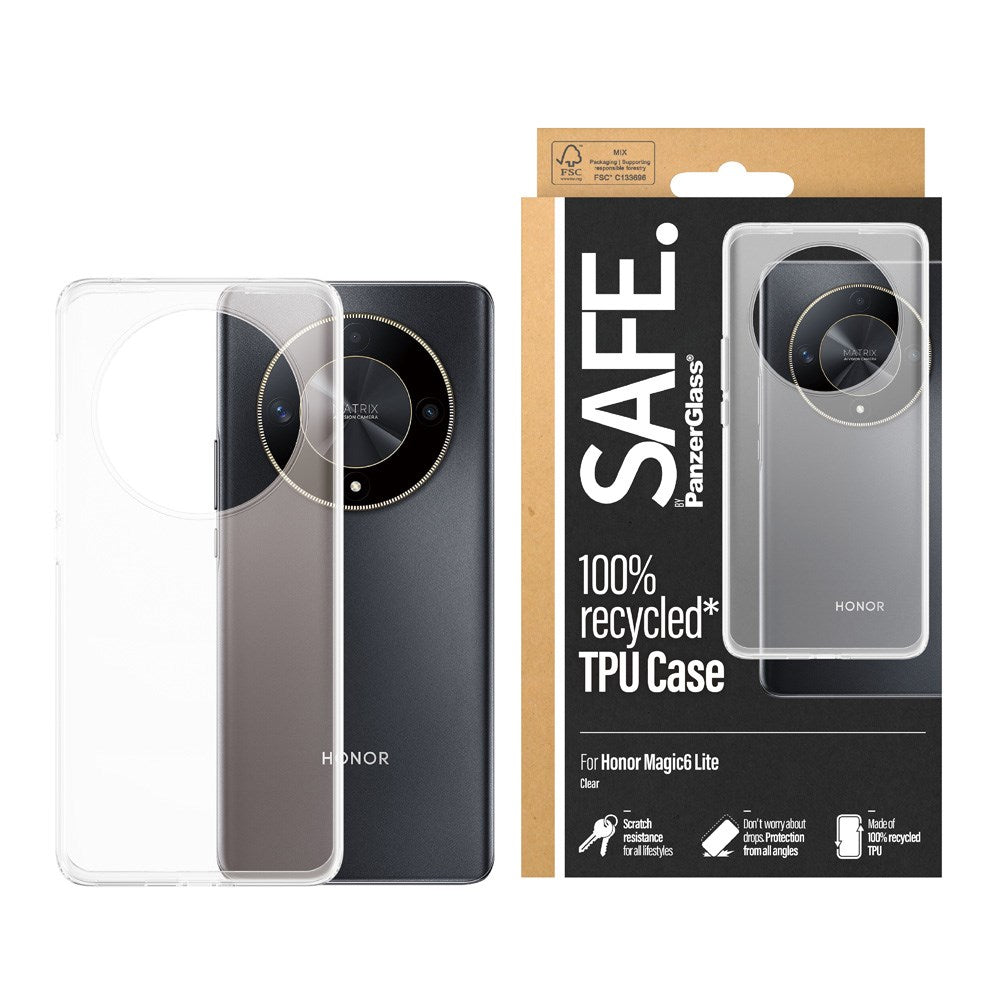 Safe By PanzerGlass® Honor Magic6 Lite TPU Case - Gennemsigtig