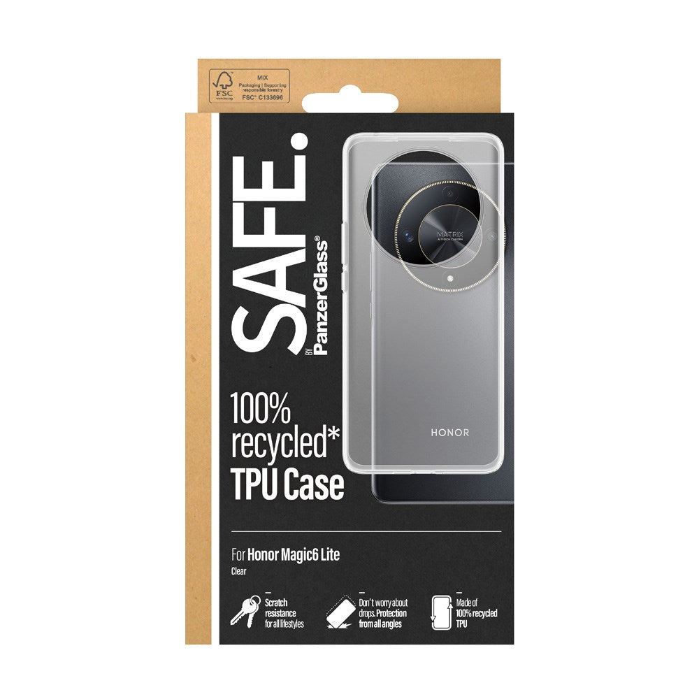 Safe By PanzerGlass® Honor Magic6 Lite TPU Case - Gennemsigtig