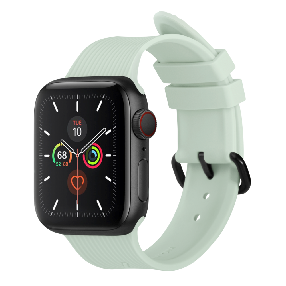 Apple Watch (38/40/SE/41/42mm) Native Union Curve Strap Silikone Rem - Grøn