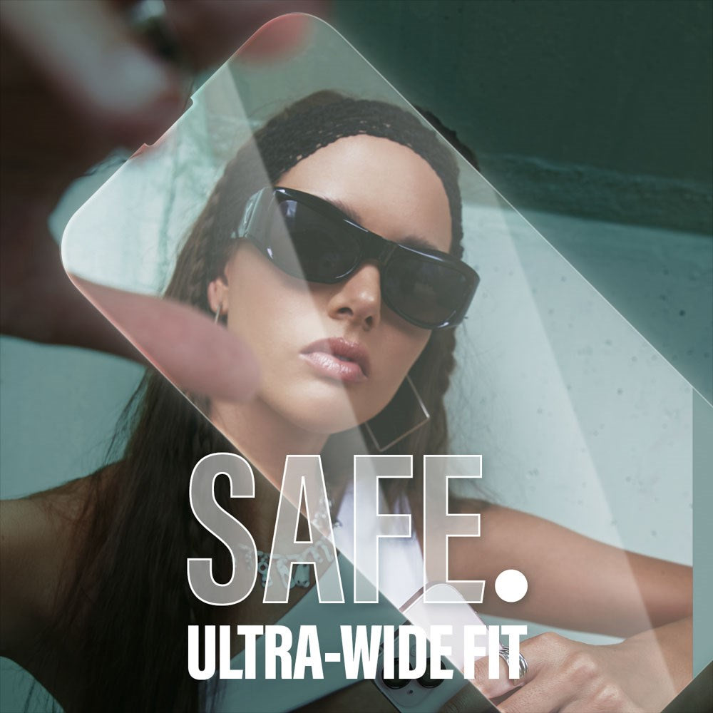SAFE by PanzerGlass - iPhone 16e / 14 / 13 / 13 Pro - Ultra-Wide Fit Skærmbeskyttelsesglas - Gennemsigtig