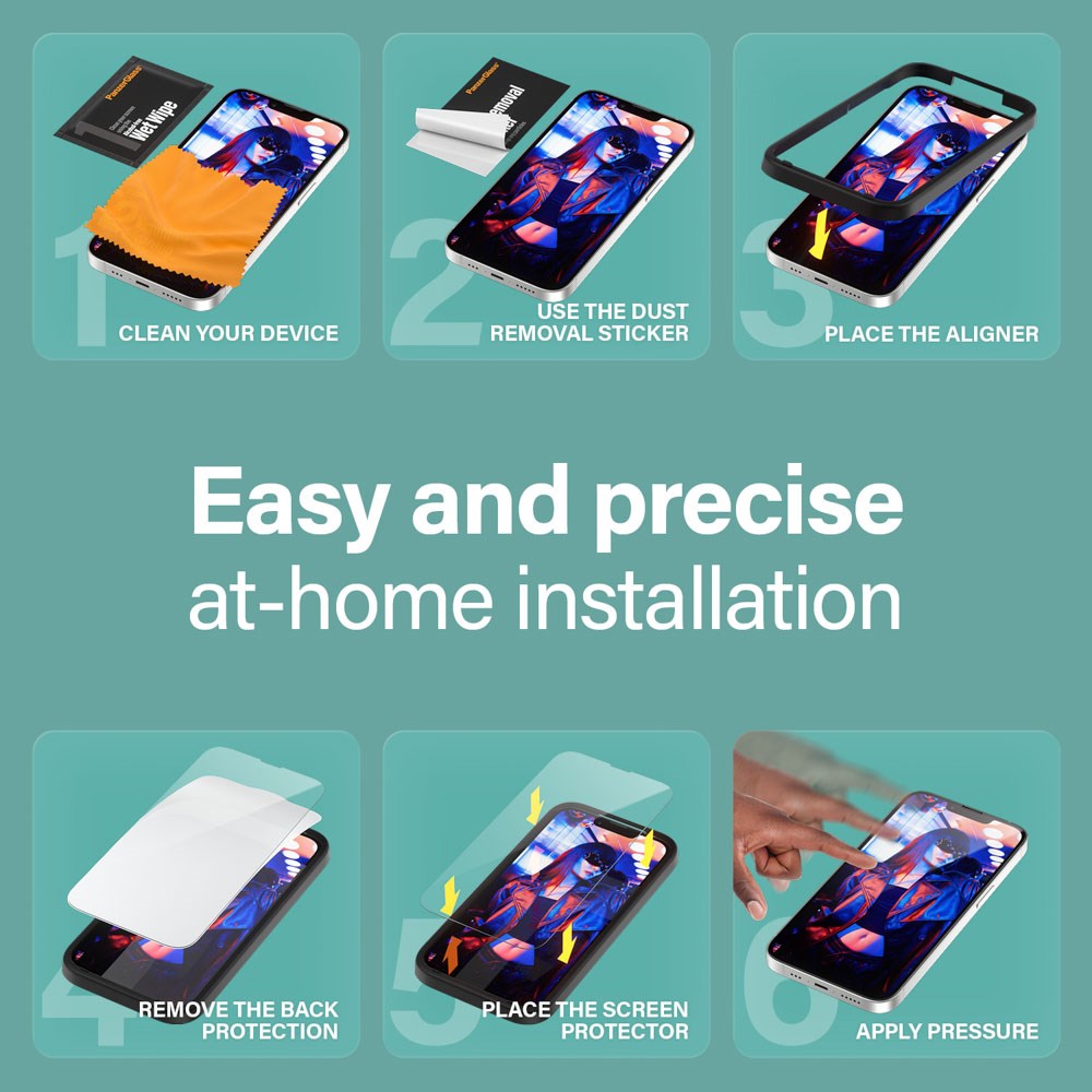 SAFE by PanzerGlass - iPhone 16e / 14 / 13 / 13 Pro - Ultra-Wide Fit Skærmbeskyttelsesglas - Gennemsigtig