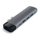 Satechi USB-C 4K HDMI Hub m. Ethernet - Space Grey