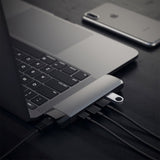 Satechi USB-C 4K HDMI Hub m. Ethernet - Space Grey