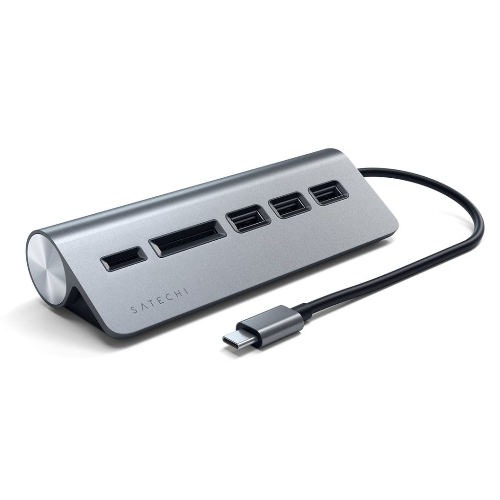 Satechi USB-C Multiport Adapter 5-in-1 - USB Hub & Kortlæser - Space Grey