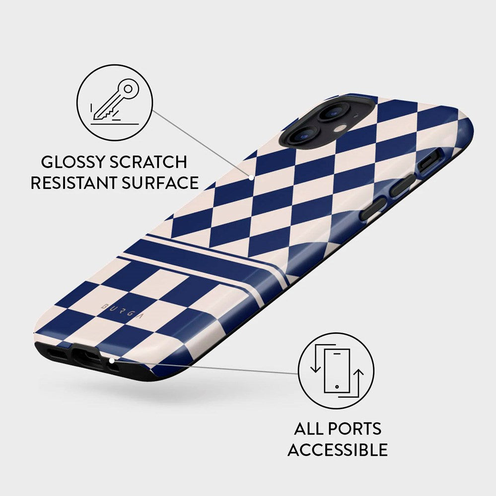 iPhone 12 / 12 Pro Burga Tough Fashion Cover - Check & Mate
