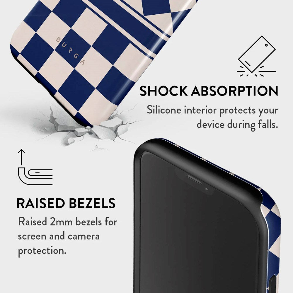iPhone 12 / 12 Pro Burga Tough Fashion Cover - Check & Mate